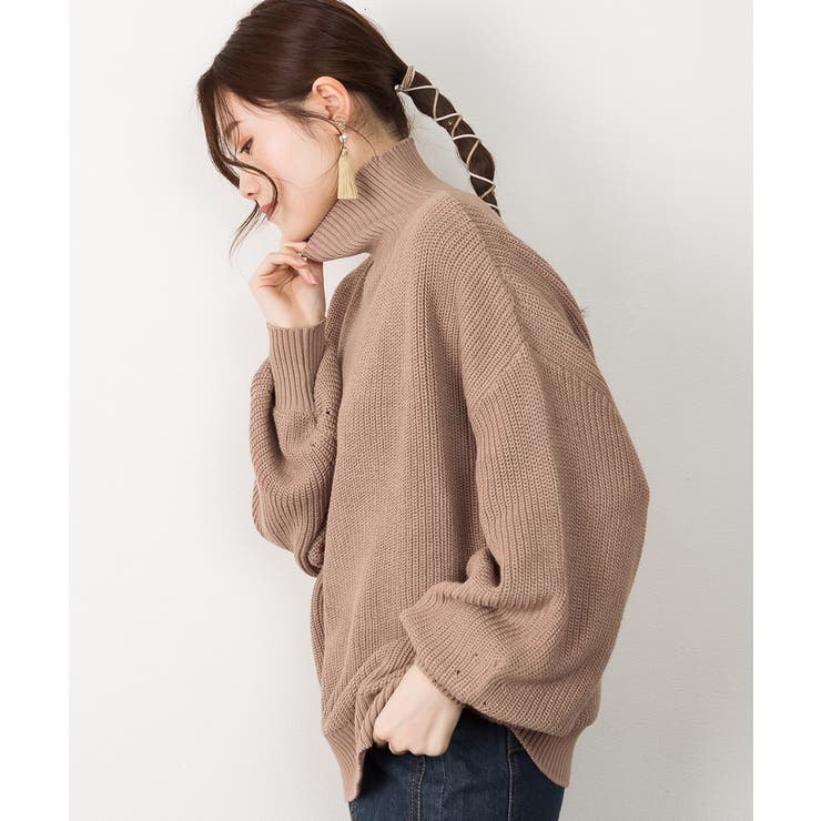 タートルネックボリュームニット | atONE | 詳細画像28 