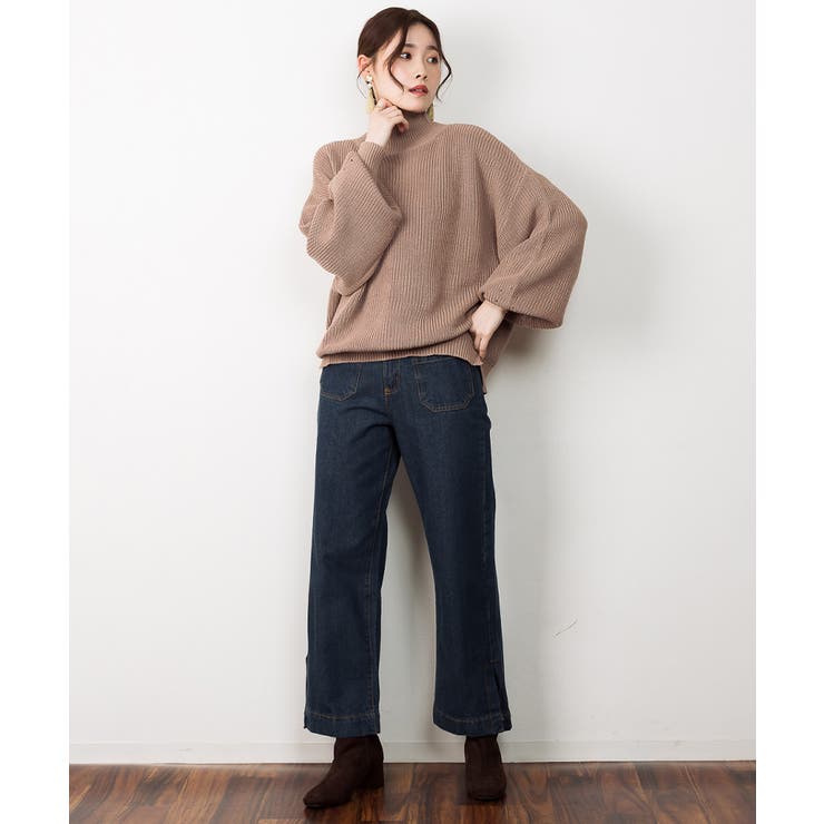 タートルネックボリュームニット | atONE | 詳細画像30 