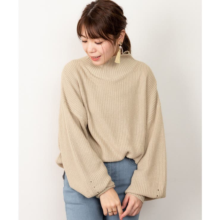 タートルネックボリュームニット | atONE | 詳細画像33 