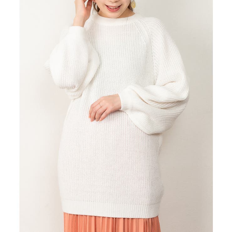 バルーン袖ゆるニット | atONE | 詳細画像12 