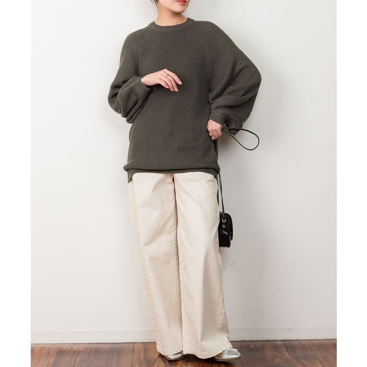 バルーン袖ゆるニット | atONE | 詳細画像21 