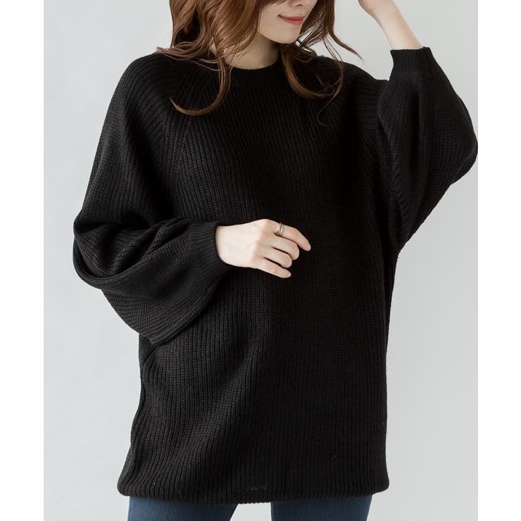 バルーン袖ゆるニット[品番：ATOW0000455]｜atONE（アットワン）の