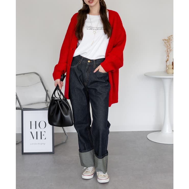 ニットカーディガン レディース オーバーサイズ | atONE | 詳細画像14 