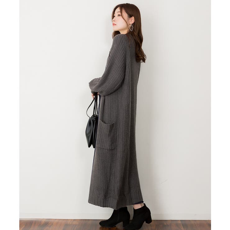 ATON エイトン カシミヤ100% ロングカーディガン レディース