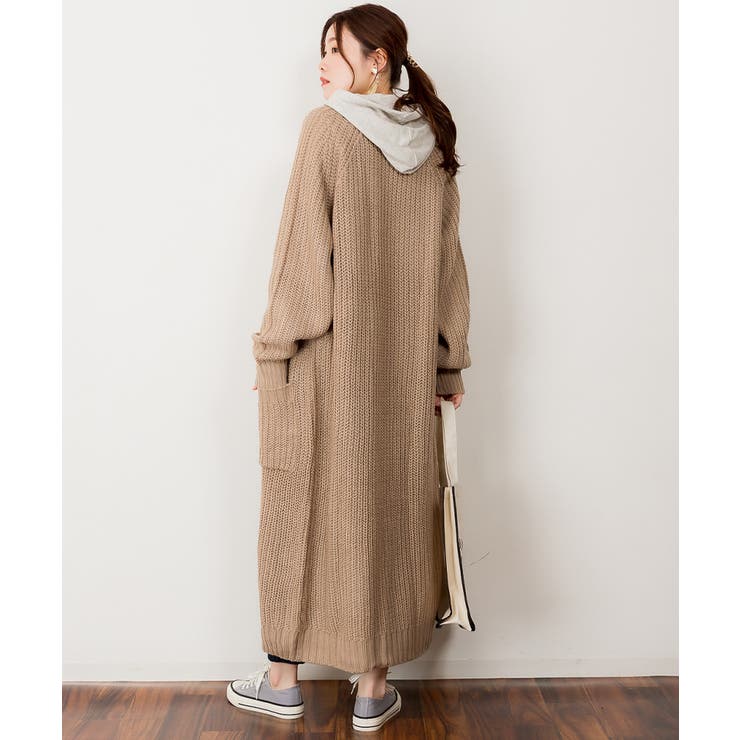 カーディガン ニットカーディガン ロングカーディガン[品番