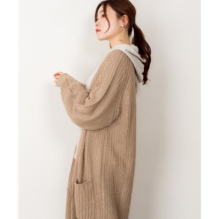 カーディガン ニットカーディガン ロングカーディガン[品番