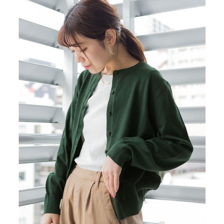 クルーネックカーディガン ニット セーター | atONE | 詳細画像22 