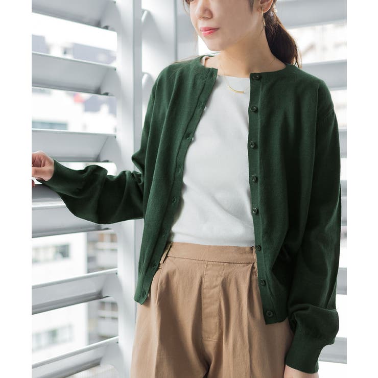 クルーネックカーディガン ニット セーター | atONE | 詳細画像24 