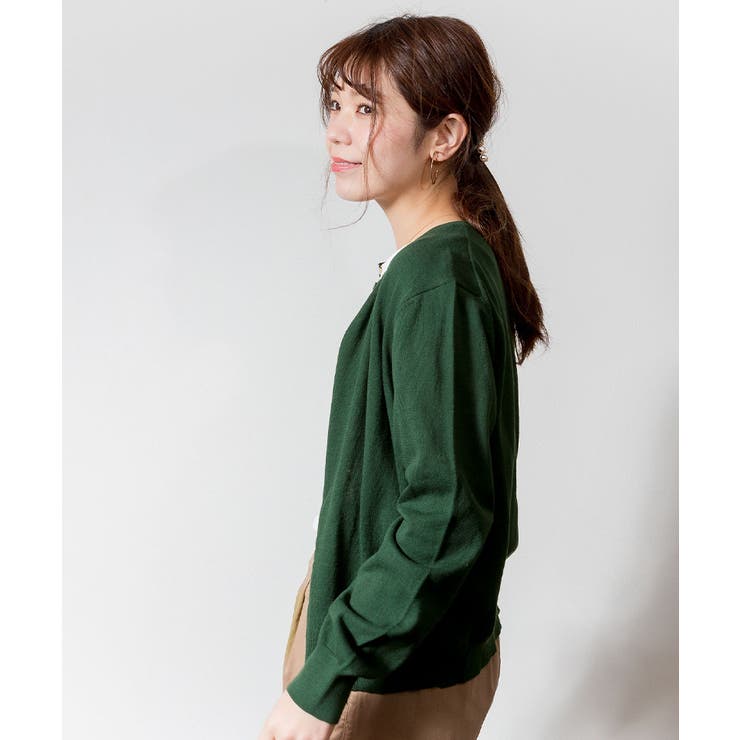 クルーネックカーディガン ニット セーター | atONE | 詳細画像25 