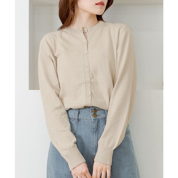 クルーネックカーディガン ニット セーター | atONE | 詳細画像37 