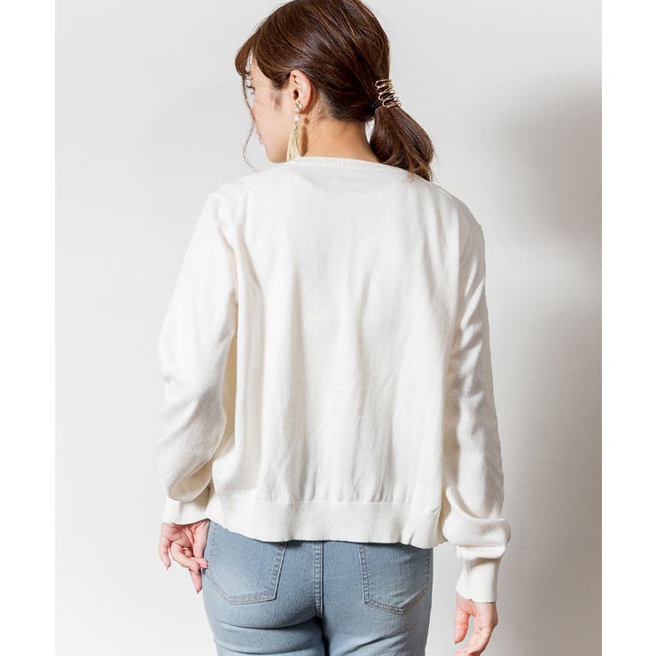 クルーネックカーディガン ニット セーター | atONE | 詳細画像53 