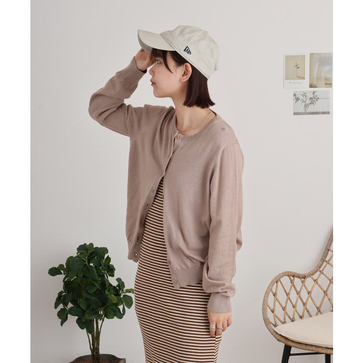 クルーネックカーディガン ニット セーター | atONE | 詳細画像81 