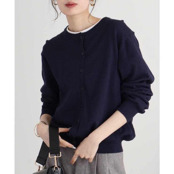 クルーネックカーディガン ニット セーター | atONE | 詳細画像87 