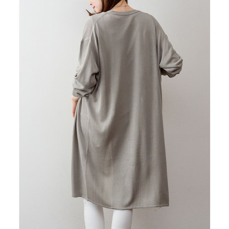 ひんやり涼感 Vネックロングカーディガン | atONE | 詳細画像17 