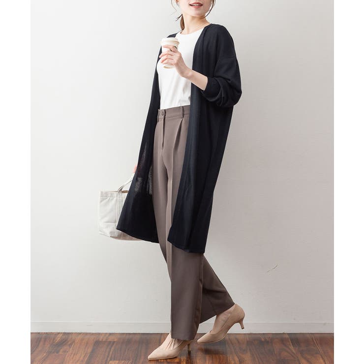 ひんやり涼感 Vネックロングカーディガン | atONE | 詳細画像24 