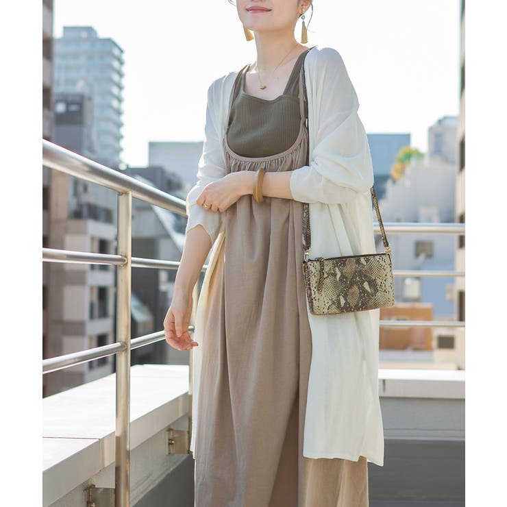 ひんやり涼感 Vネックロングカーディガン | atONE | 詳細画像27 