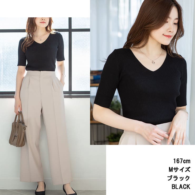 コットンリブニットトップス | atONE | 詳細画像10 