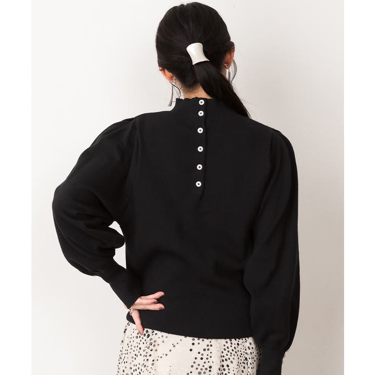 ハイネックバルーンスリーブセーター | atONE | 詳細画像24 