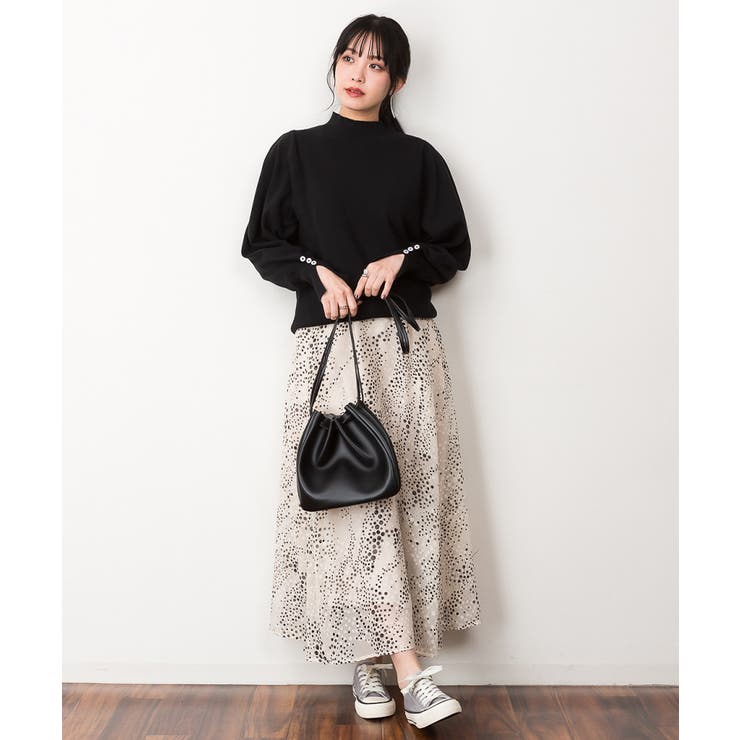 ハイネックバルーンスリーブセーター | atONE | 詳細画像25 