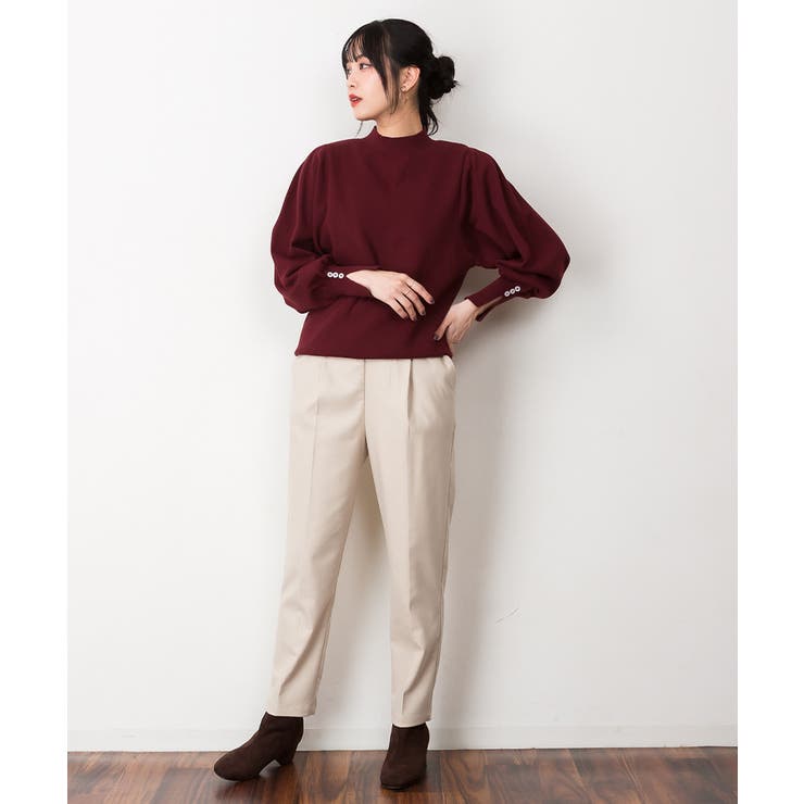 ハイネックバルーンスリーブセーター | atONE | 詳細画像31 