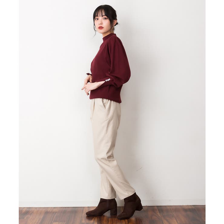 ハイネックバルーンスリーブセーター | atONE | 詳細画像32 