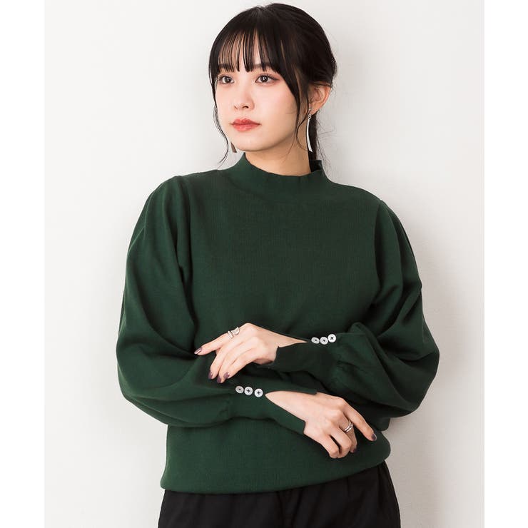 ハイネックバルーンスリーブセーター | atONE | 詳細画像34 