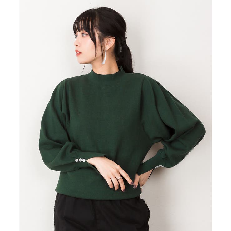 ハイネックバルーンスリーブセーター | atONE | 詳細画像35 