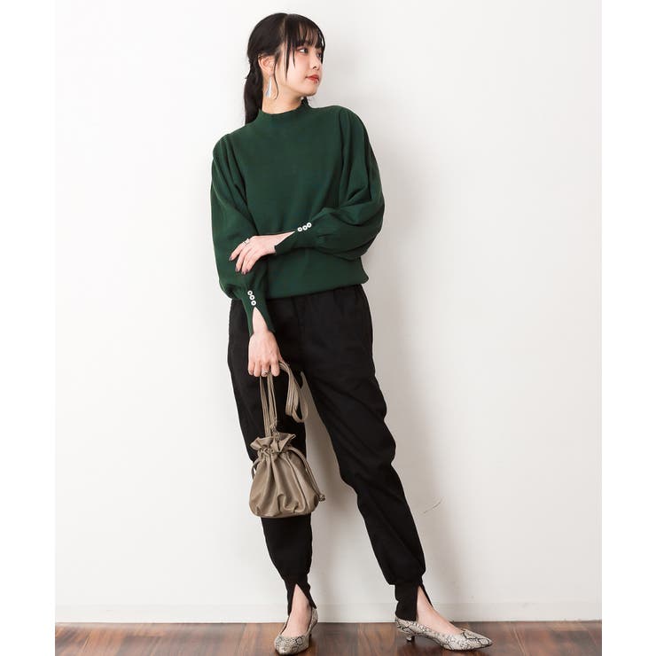 ハイネックバルーンスリーブセーター | atONE | 詳細画像37 