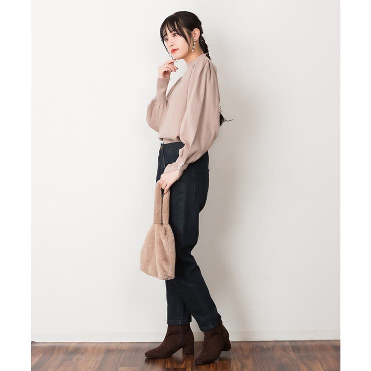 ハイネックバルーンスリーブセーター | atONE | 詳細画像44 