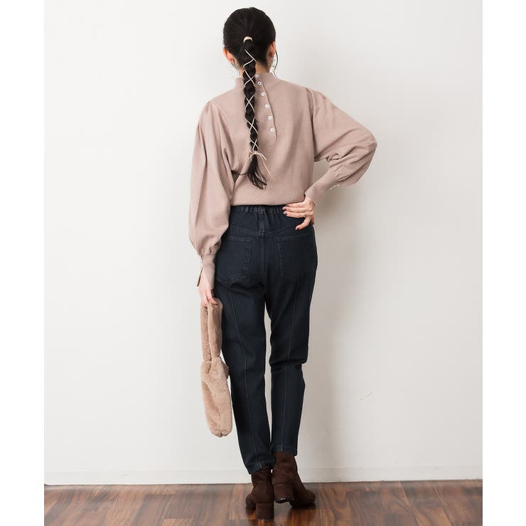 ハイネックバルーンスリーブセーター | atONE | 詳細画像45 