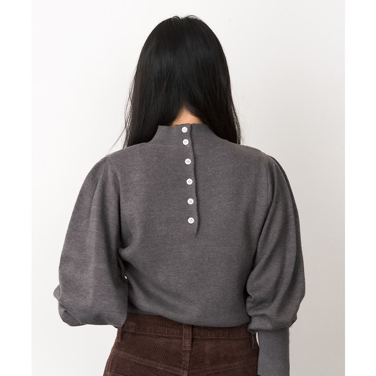 ハイネックバルーンスリーブセーター | atONE | 詳細画像48 