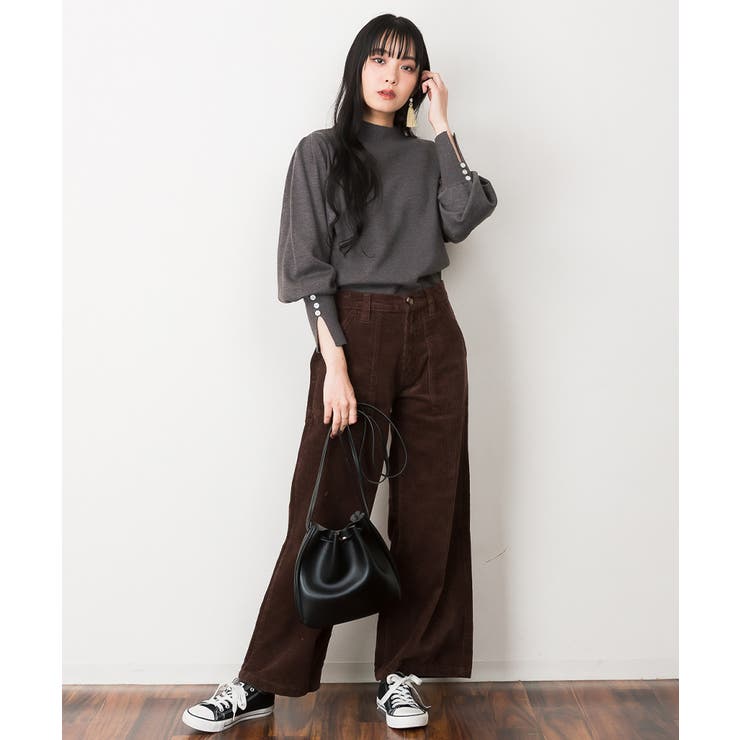 ハイネックバルーンスリーブセーター | atONE | 詳細画像49 