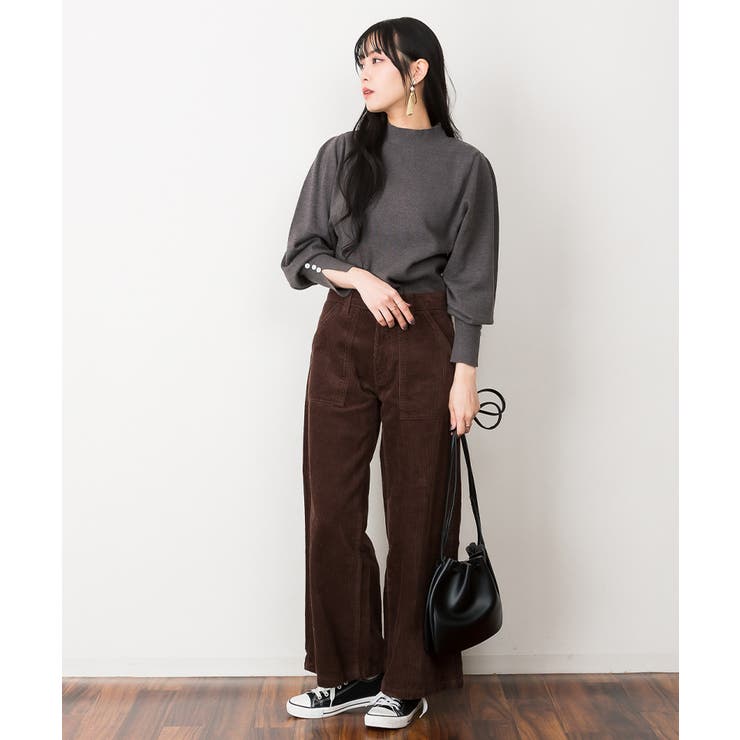 ハイネックバルーンスリーブセーター | atONE | 詳細画像50 