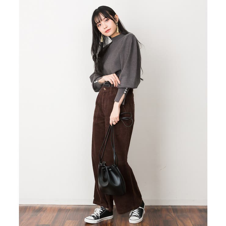 ハイネックバルーンスリーブセーター | atONE | 詳細画像51 