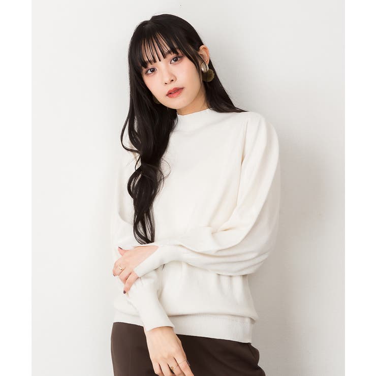 ハイネックバルーンスリーブセーター | atONE | 詳細画像52 