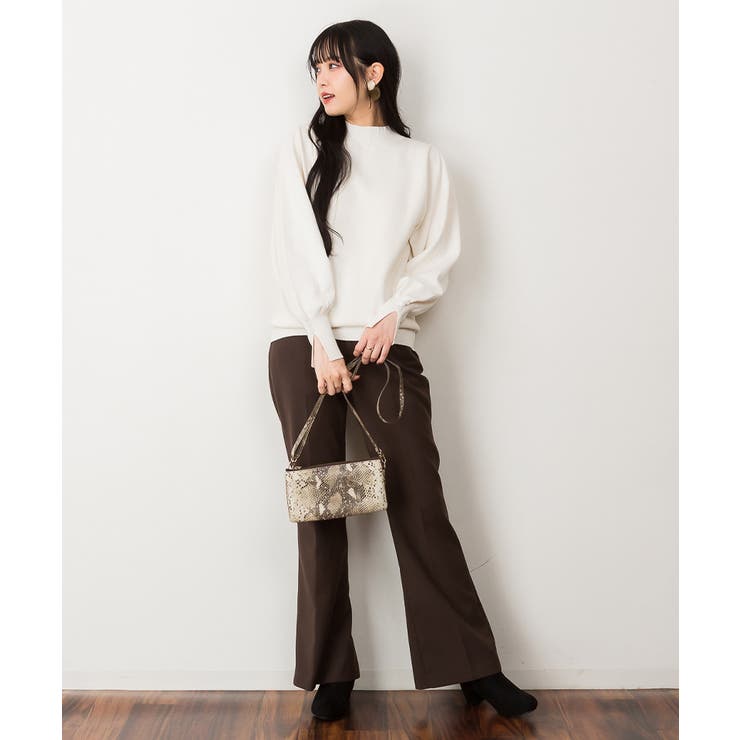 ハイネックバルーンスリーブセーター | atONE | 詳細画像55 