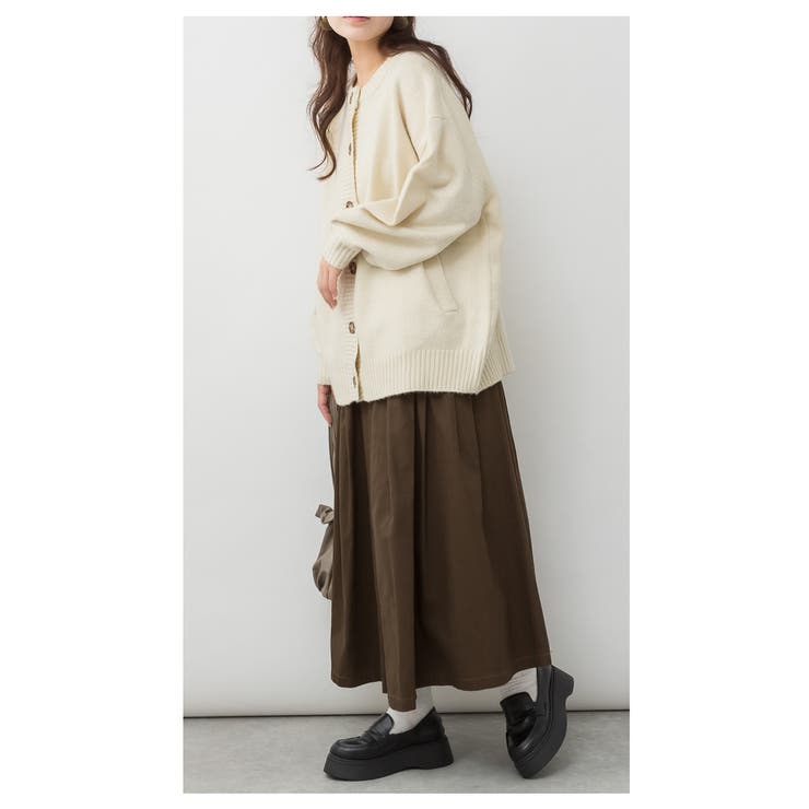 クルーネックふわふわニットカーディガン | atONE | 詳細画像27 