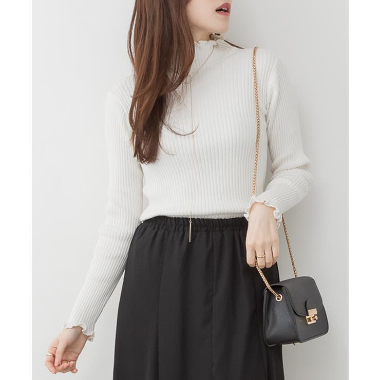 メロウリブニットトップス | atONE | 詳細画像10 