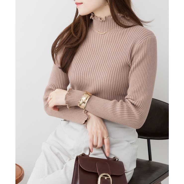 メロウリブニットトップス | atONE | 詳細画像15 