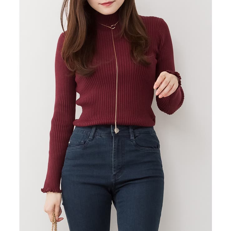 メロウリブニットトップス | atONE | 詳細画像19 