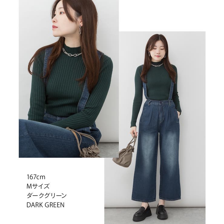 ハイネックリブニットトップス | atONE | 詳細画像3 