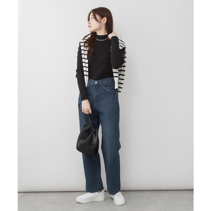 ハイネックリブニットトップス | atONE | 詳細画像13 