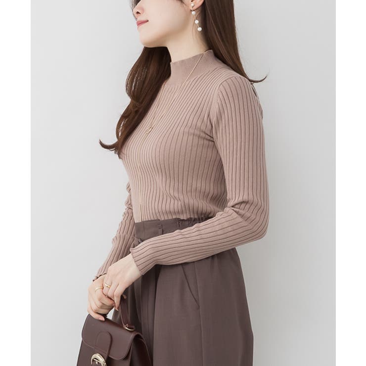 ハイネックリブニットトップス | atONE | 詳細画像26 