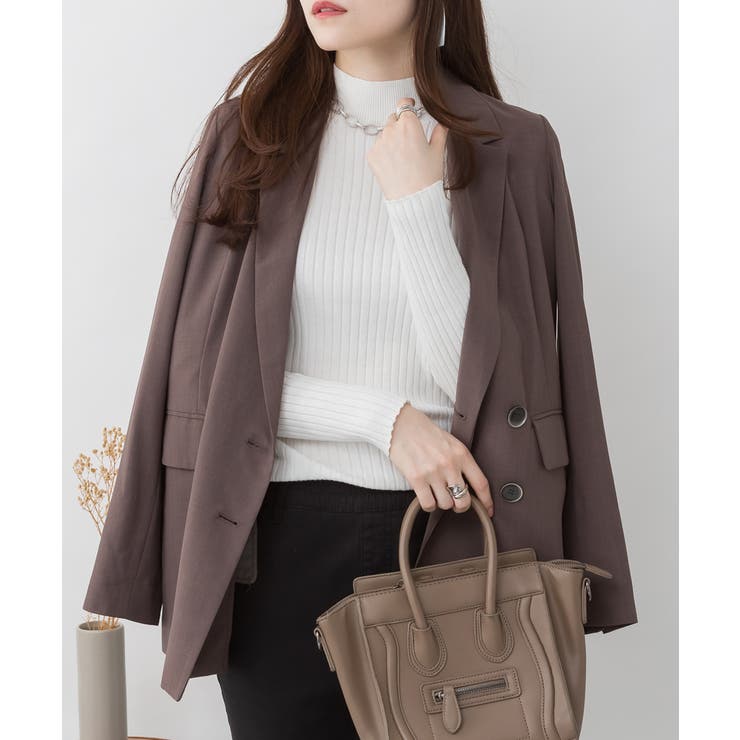 ハイネックリブニットトップス | atONE | 詳細画像28 