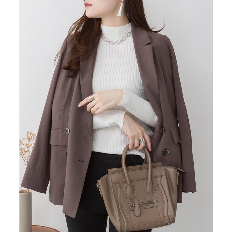 ハイネックリブニットトップス | atONE | 詳細画像29 