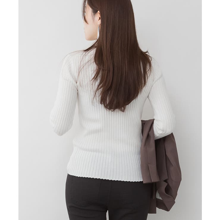 ハイネックリブニットトップス | atONE | 詳細画像31 