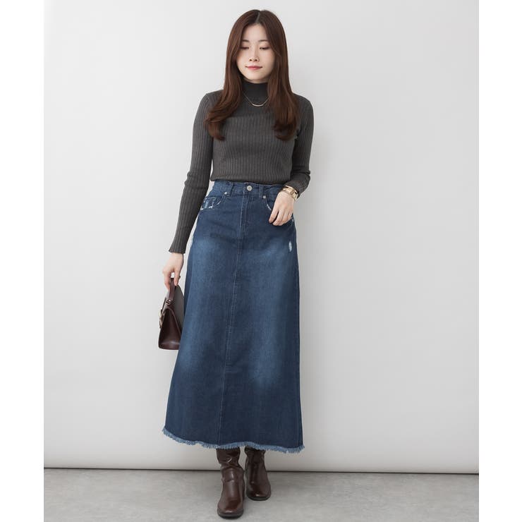 ハイネックリブニットトップス | atONE | 詳細画像37 