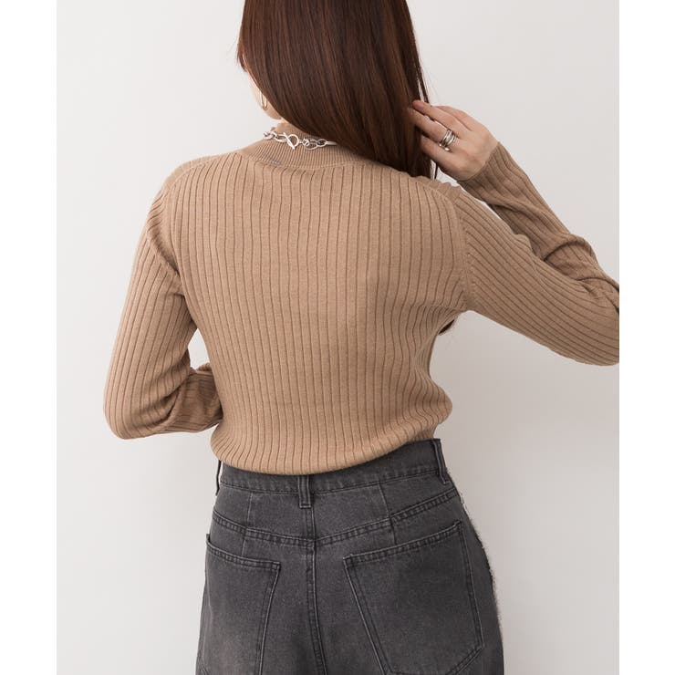 ハイネックリブニットトップス | atONE | 詳細画像42 