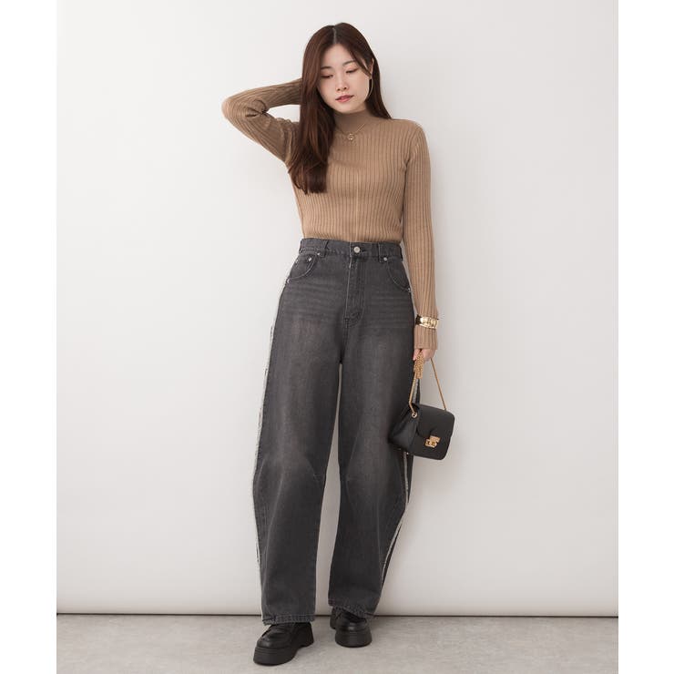 ハイネックリブニットトップス | atONE | 詳細画像43 