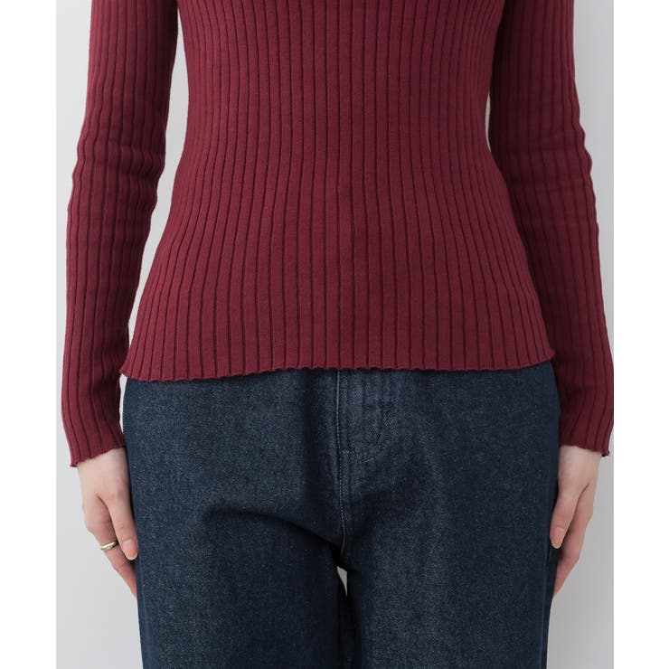 ハイネックリブニットトップス | atONE | 詳細画像45 